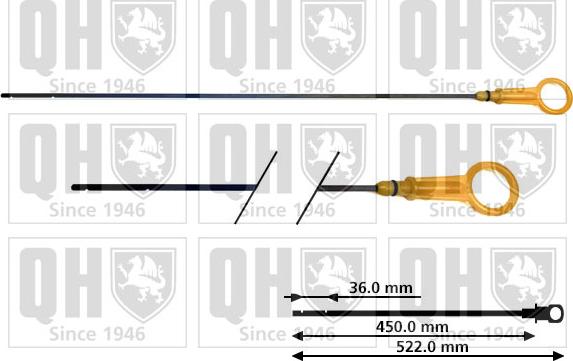 Quinton Hazell QOD131 - Yağ ölçmə çubuğu furqanavto.az