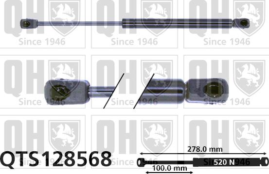 Quinton Hazell QTS128568 - Qazlı bulaq, baqaj, yük yeri furqanavto.az