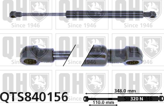 Quinton Hazell QTS840156 - Qazlı bulaq, baqaj, yük yeri furqanavto.az