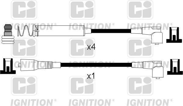 Quinton Hazell XC995 - Alovlanma kabeli dəsti furqanavto.az