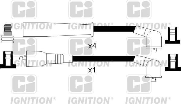 Quinton Hazell XC911 - Alovlanma kabeli dəsti furqanavto.az