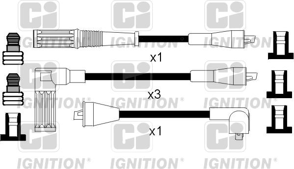 Quinton Hazell XC582 - Alovlanma kabeli dəsti furqanavto.az