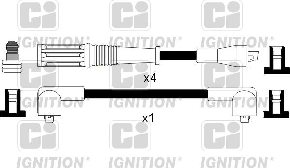 Quinton Hazell XC539 - Alovlanma kabeli dəsti furqanavto.az