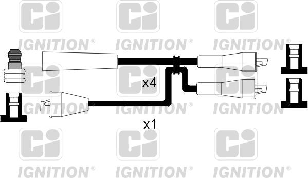 Quinton Hazell XC523 - Alovlanma kabeli dəsti furqanavto.az