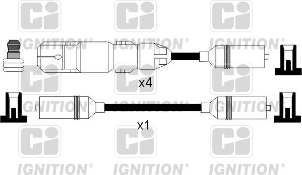 Quinton Hazell XC1043 - Alovlanma kabeli dəsti furqanavto.az