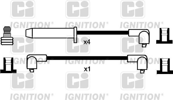 Quinton Hazell XC104 - Alovlanma kabeli dəsti furqanavto.az