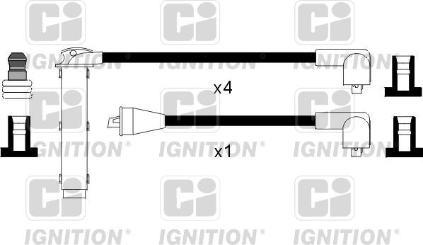 Quinton Hazell XC101 - Alovlanma kabeli dəsti www.furqanavto.az