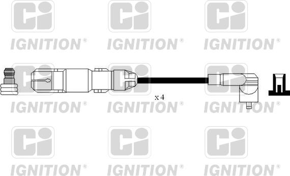 Quinton Hazell XC1194 - Alovlanma kabeli dəsti furqanavto.az