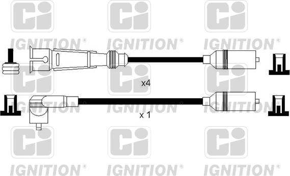 Quinton Hazell XC1149 - Alovlanma kabeli dəsti furqanavto.az