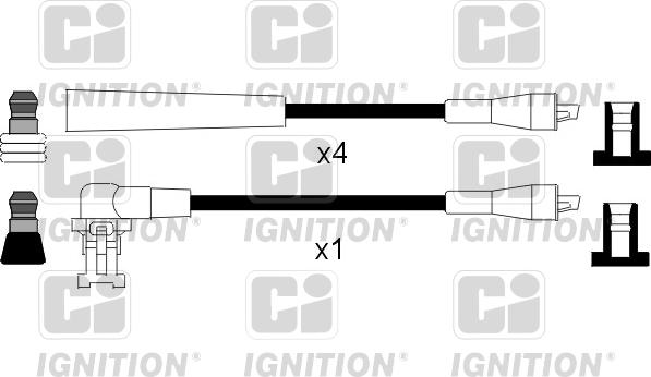 Quinton Hazell XC134 - Alovlanma kabeli dəsti furqanavto.az