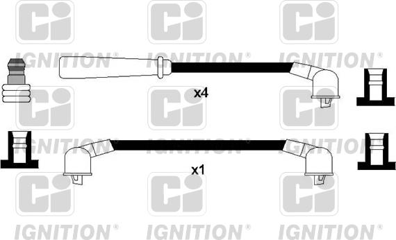 Quinton Hazell XC1231 - Alovlanma kabeli dəsti furqanavto.az