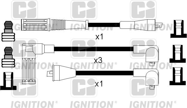 Quinton Hazell XC853 - Alovlanma kabeli dəsti furqanavto.az