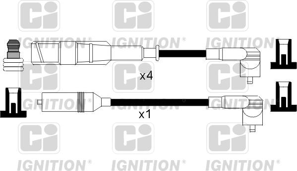 Quinton Hazell XC827 - Alovlanma kabeli dəsti furqanavto.az
