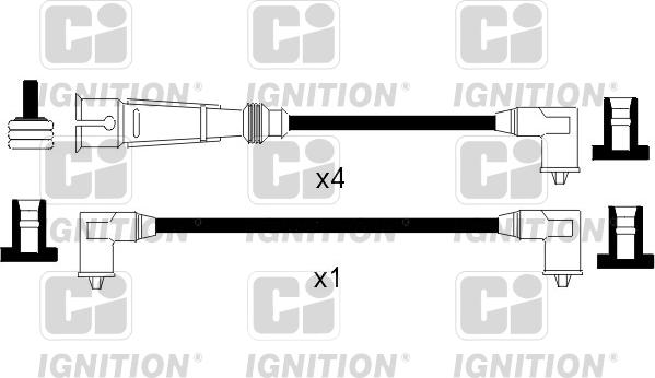 Quinton Hazell XC225 - Alovlanma kabeli dəsti furqanavto.az
