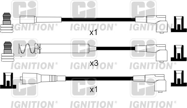 Quinton Hazell XC794 - Alovlanma kabeli dəsti furqanavto.az