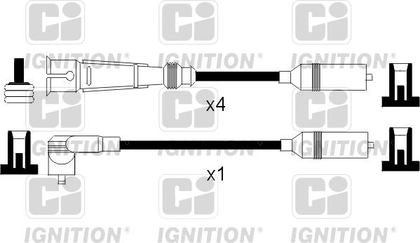 Quinton Hazell XC760 - Alovlanma kabeli dəsti furqanavto.az