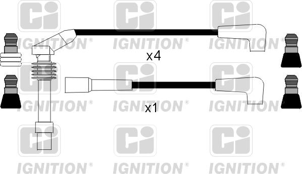 Quinton Hazell XC715 - Alovlanma kabeli dəsti furqanavto.az