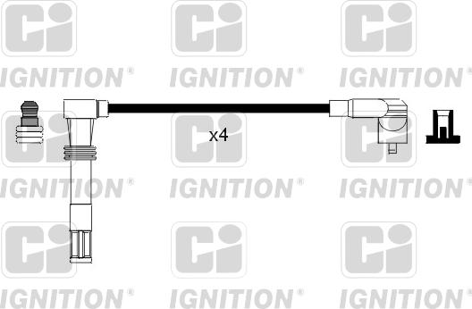 Quinton Hazell XC717 - Alovlanma kabeli dəsti furqanavto.az