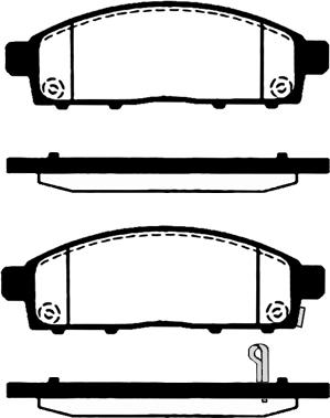 BOSCH 0 986 AB4 474 - Əyləc altlığı dəsti, əyləc diski furqanavto.az