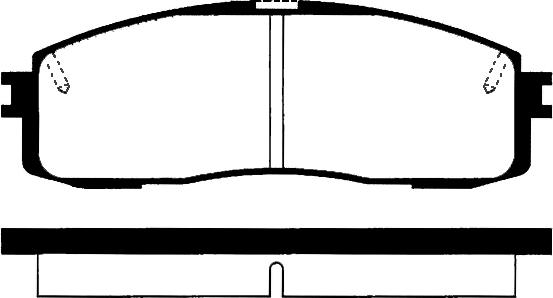 Quinton Hazell BLF 1005 - Əyləc altlığı dəsti, əyləc diski furqanavto.az