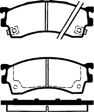 BENDIX db1255 - Əyləc altlığı dəsti, əyləc diski furqanavto.az