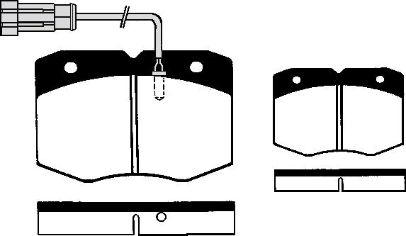 Open Parts BSM4236.00 - Əyləc altlığı dəsti, əyləc diski furqanavto.az