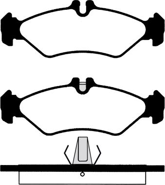 EBC Brakes DP1069 - Əyləc altlığı dəsti, əyləc diski furqanavto.az