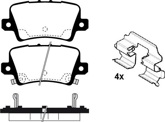 Magneti Marelli P28038MM - Əyləc altlığı dəsti, əyləc diski furqanavto.az