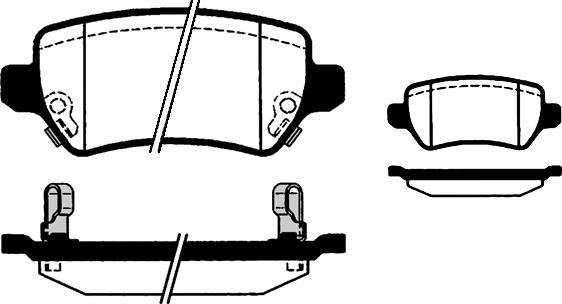 Holden 95 507 655 - Əyləc altlığı dəsti, əyləc diski furqanavto.az