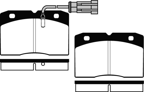 ACDelco AC658881D - Əyləc altlığı dəsti, əyləc diski furqanavto.az