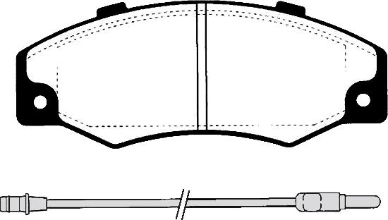 FTE 9002192 - Əyləc altlığı dəsti, əyləc diski furqanavto.az