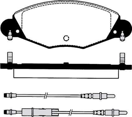 Trevi Automotive PF1091 - Əyləc altlığı dəsti, əyləc diski furqanavto.az