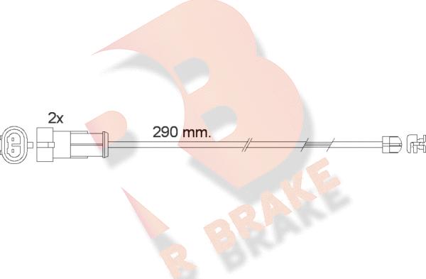 R Brake 610468RB - Xəbərdarlıq Kontakt, əyləc padinin aşınması furqanavto.az