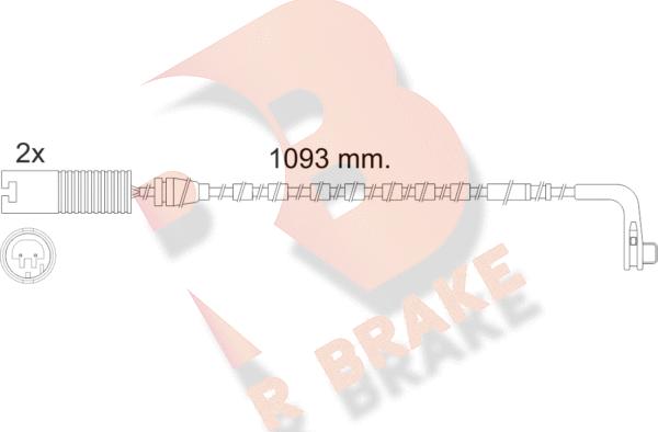 R Brake 610475RB - Xəbərdarlıq Kontakt, əyləc padinin aşınması furqanavto.az