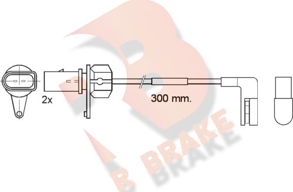 R Brake 610507RB - Xəbərdarlıq Kontakt, əyləc padinin aşınması furqanavto.az