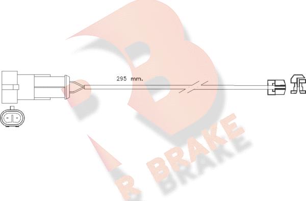 R Brake 610256RB - Xəbərdarlıq Kontakt, əyləc padinin aşınması furqanavto.az