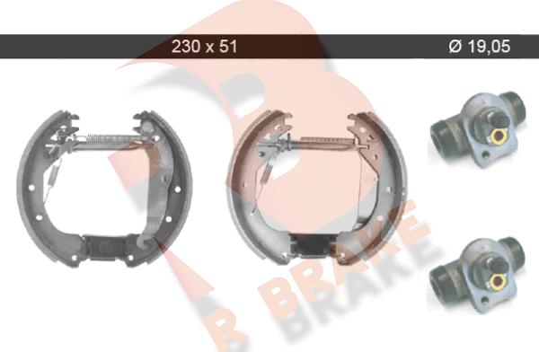 R Brake 79RBKT0040 - Əyləc Başlığı Dəsti furqanavto.az