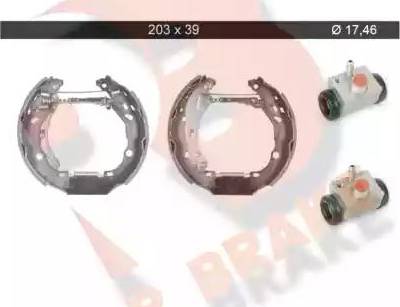 R Brake 79RBKT0054 - Əyləc Başlığı Dəsti furqanavto.az