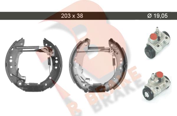 R Brake 79RBKT0007 - Əyləc Başlığı Dəsti furqanavto.az