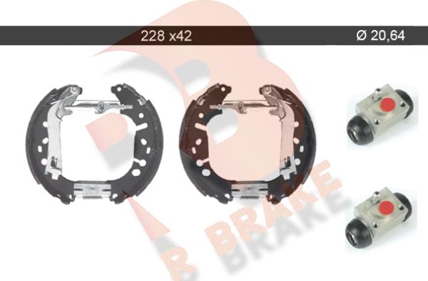 R Brake 79RBKT0017 - Əyləc Başlığı Dəsti furqanavto.az