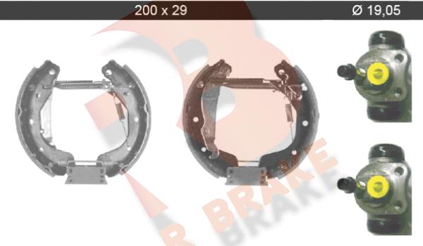 R Brake 79RBKT0039 - Əyləc Başlığı Dəsti furqanavto.az