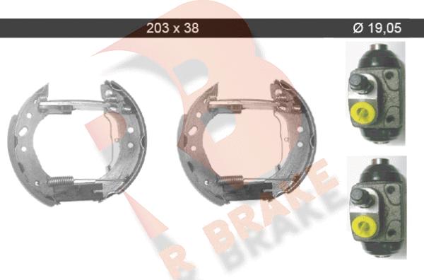 R Brake 79RBKT0032 - Əyləc Başlığı Dəsti furqanavto.az