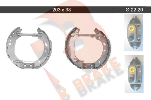 R Brake 79RBKT0026 - Əyləc Başlığı Dəsti furqanavto.az