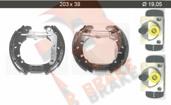 R Brake 79RBKT0023 - Əyləc Başlığı Dəsti furqanavto.az