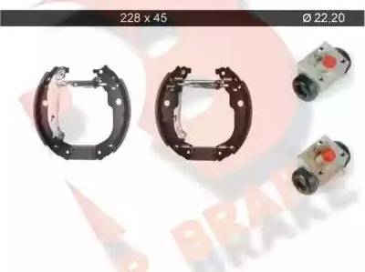 R Brake 79RBKT0022 - Əyləc Başlığı Dəsti furqanavto.az