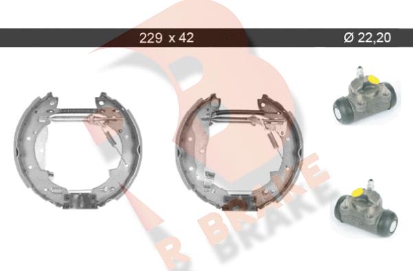 R Brake 79RBKT0074 - Əyləc Başlığı Dəsti furqanavto.az