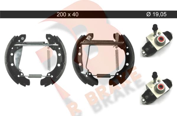 R Brake 79RBKT0106 - Əyləc Başlığı Dəsti furqanavto.az