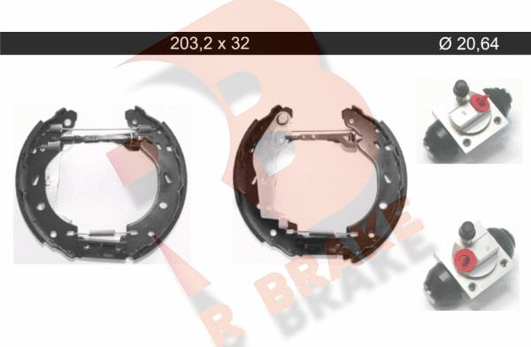 R Brake 79RBKT0113 - Əyləc Başlığı Dəsti furqanavto.az