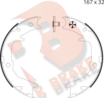 R Brake 79RBPB4034 - Əyləc başlığı dəsti, dayanacaq əyləci furqanavto.az