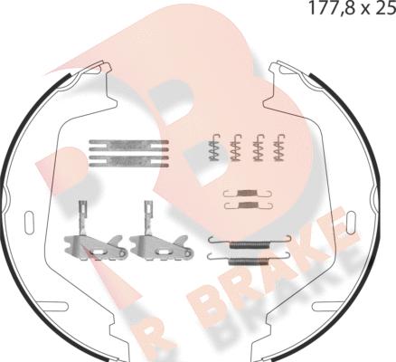 R Brake 79RBPB4025 - Əyləc başlığı dəsti, dayanacaq əyləci furqanavto.az